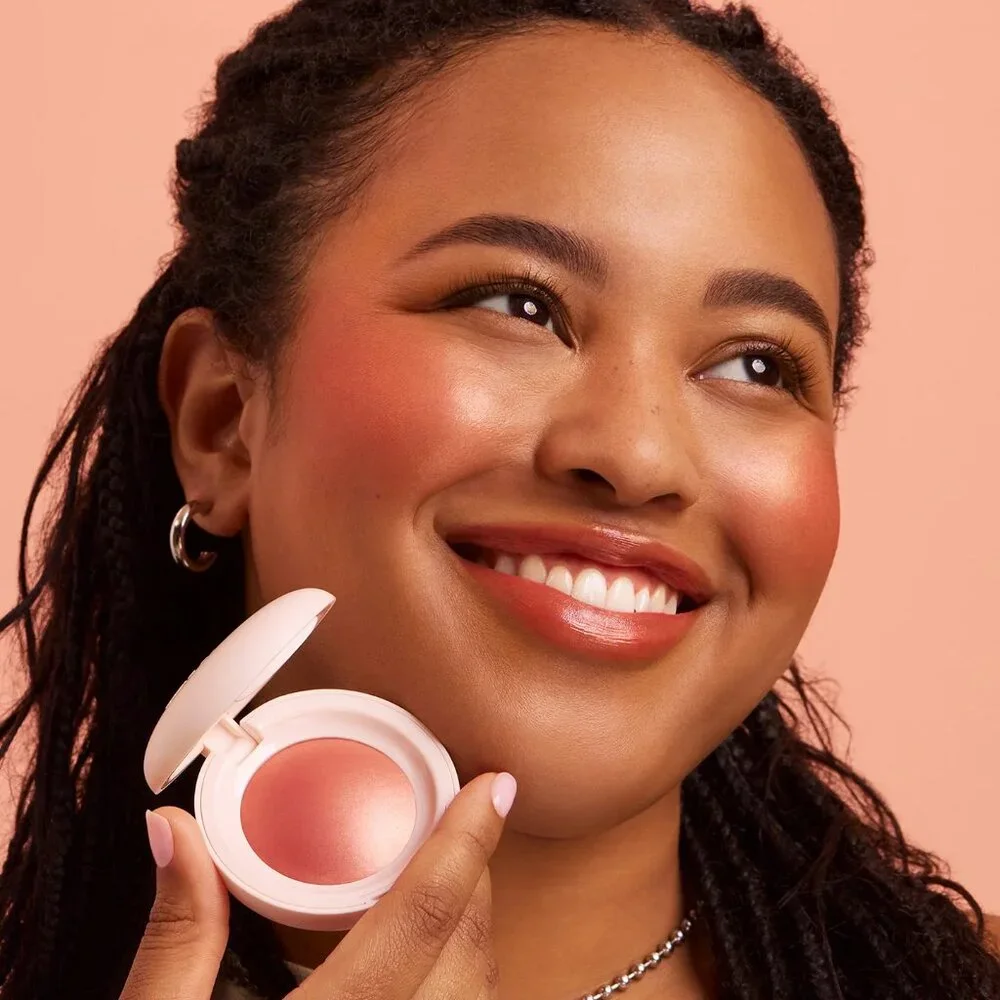 RARE Beauty Soft Pinch Luminous Powder Blush - Joy, Muted Peach Color